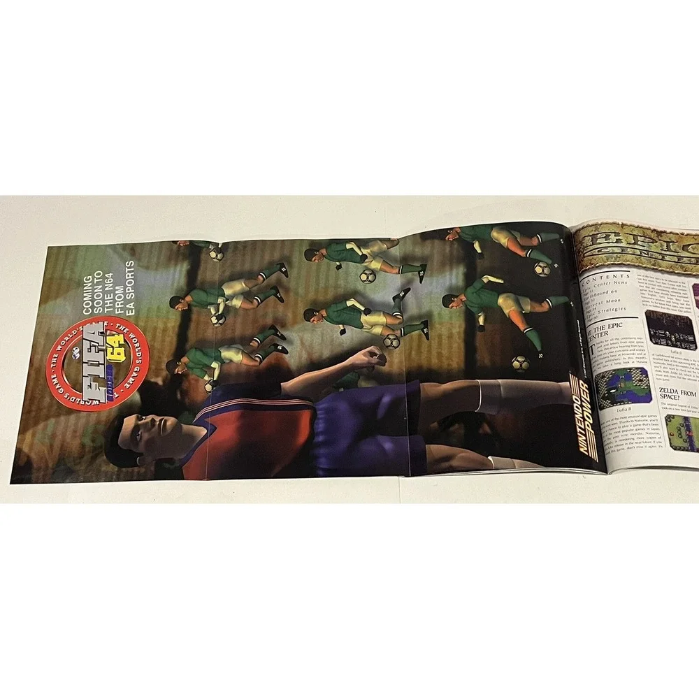 Nintendo Power March 1997 Volume 94 Turok With FIFA Soccer 64 Poster